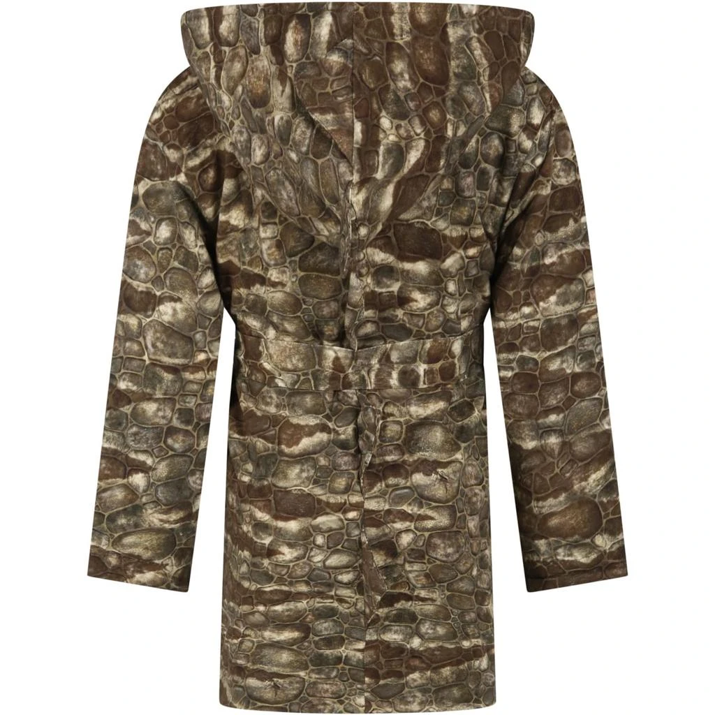 商品MOLO|Molo Multicolor Bathrobe For Kids Wih Camouflage Print,价格¥921,第3张图片详细描述