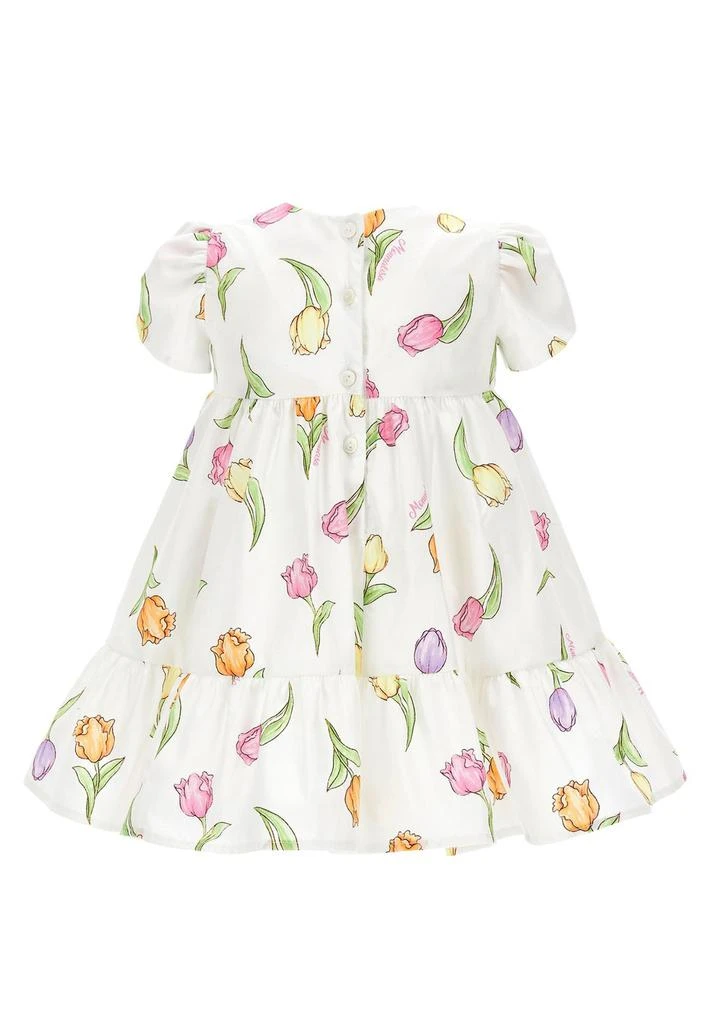 商品MONNALISA|Monnalisa A-Line Floral-Printed Crewneck Dress,价格¥833,第2张图片详细描述