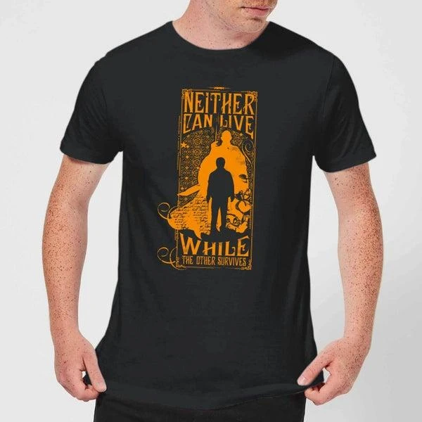 商品Harry Potter|Harry Potter Neither Can Live Men's T-Shirt - Black,价格¥170,第1张图片