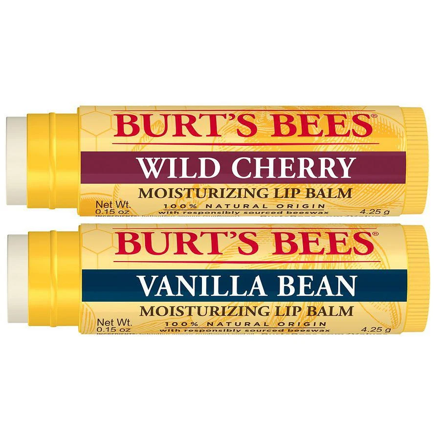 商品Burt's Bees|100% Natural Moisturizing Lip Balm Wild Cherry and Vanilla Bean,价格¥57,第3张图片详细描述