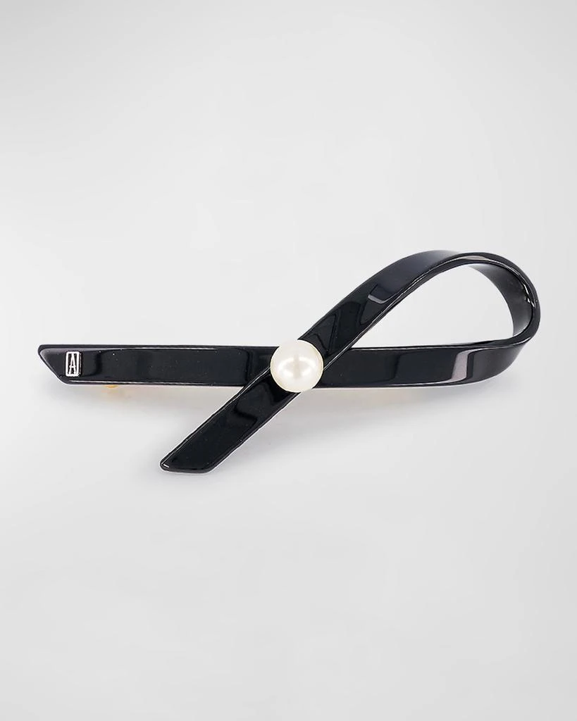 商品Alexandre de Paris|Pearly Ribbon Barrette,价格¥805,第1张图片