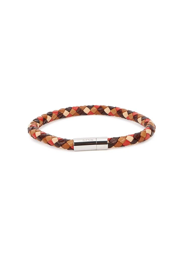 商品Paul Smith|Tonal brown woven leather bracelet,价格¥874,第1张图片