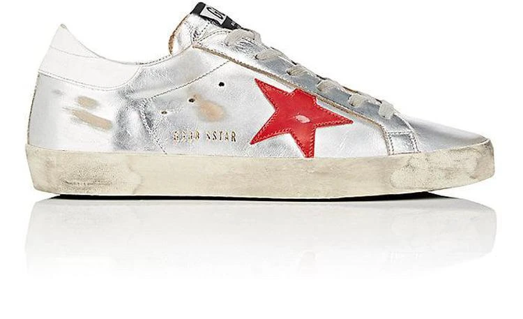 商品Golden Goose|女士 Superstar Metallic 真皮球鞋,价格¥1778,第1张图片