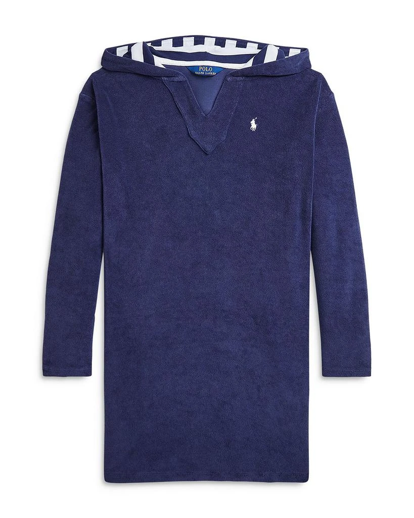 商品Ralph Lauren|Girls' Hooded Terry Cover-Up - Little Kid, Big Kid,价格¥565,第1张图片