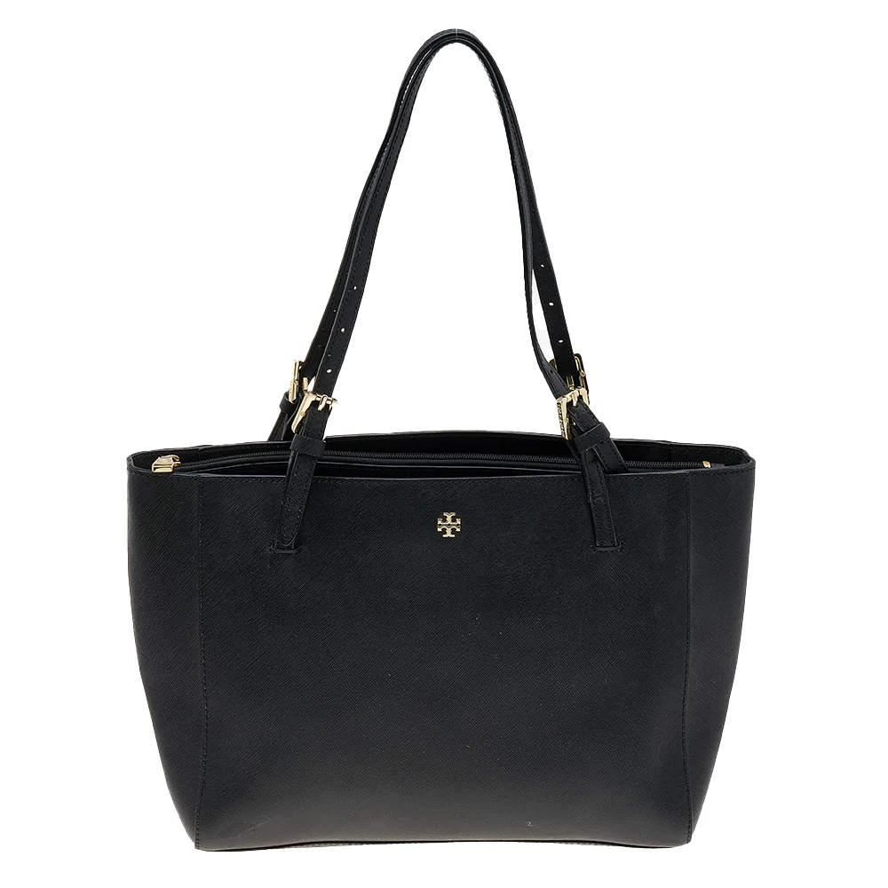 商品[二手商品] Tory Burch|Tory Burch Black Leather Medium York Buckle Tote,价格¥807,第1张图片