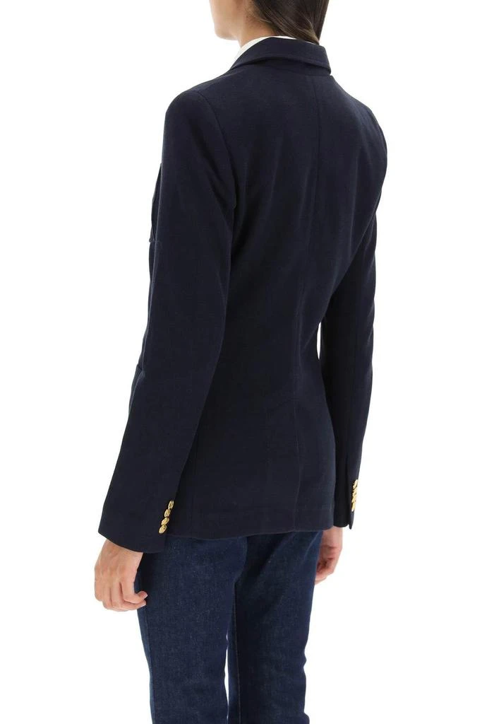 商品Ralph Lauren|STRETCH KNIT BLAZER WITH MONOGRAM EMBROIDERY,价格¥2867,第4张图片详细描述