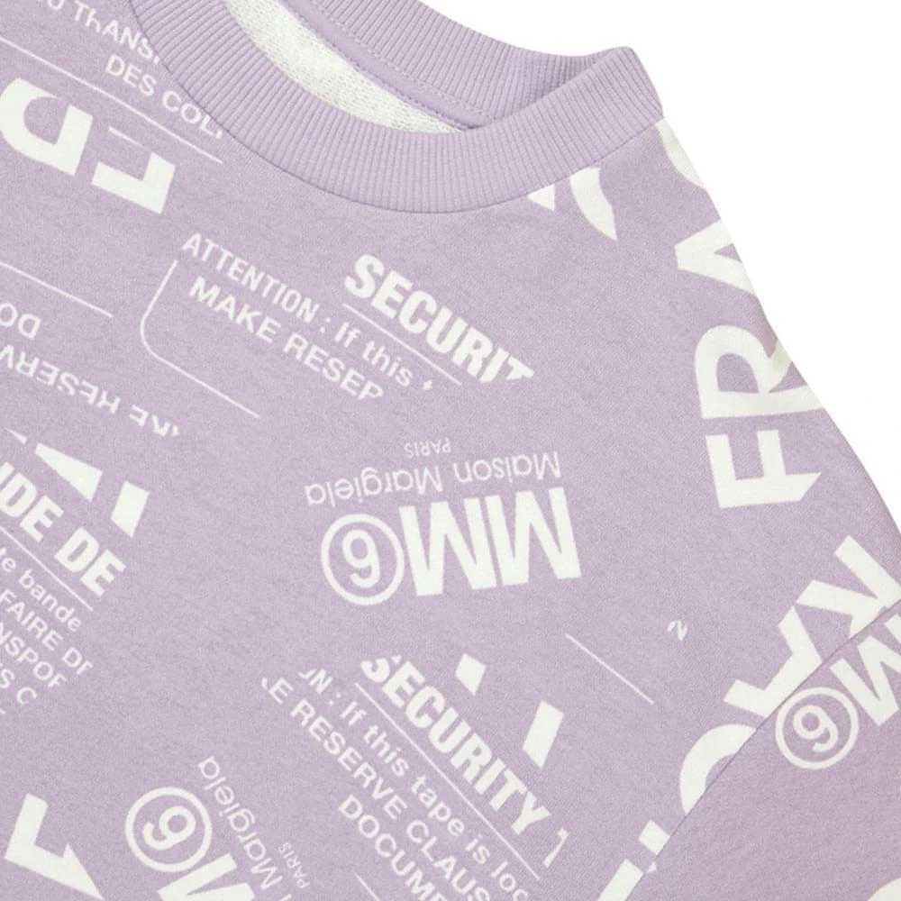 商品MAISON MARGIELA|Purple Fragile Repeat Logo Sweatshirt,价格¥416,第2张图片详细描述