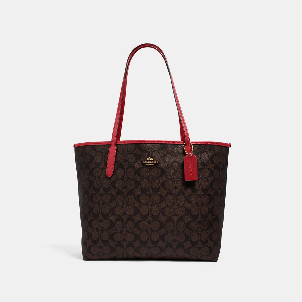 product Coach Outlet | Coach Outlet City Tote In Signature Canvas img