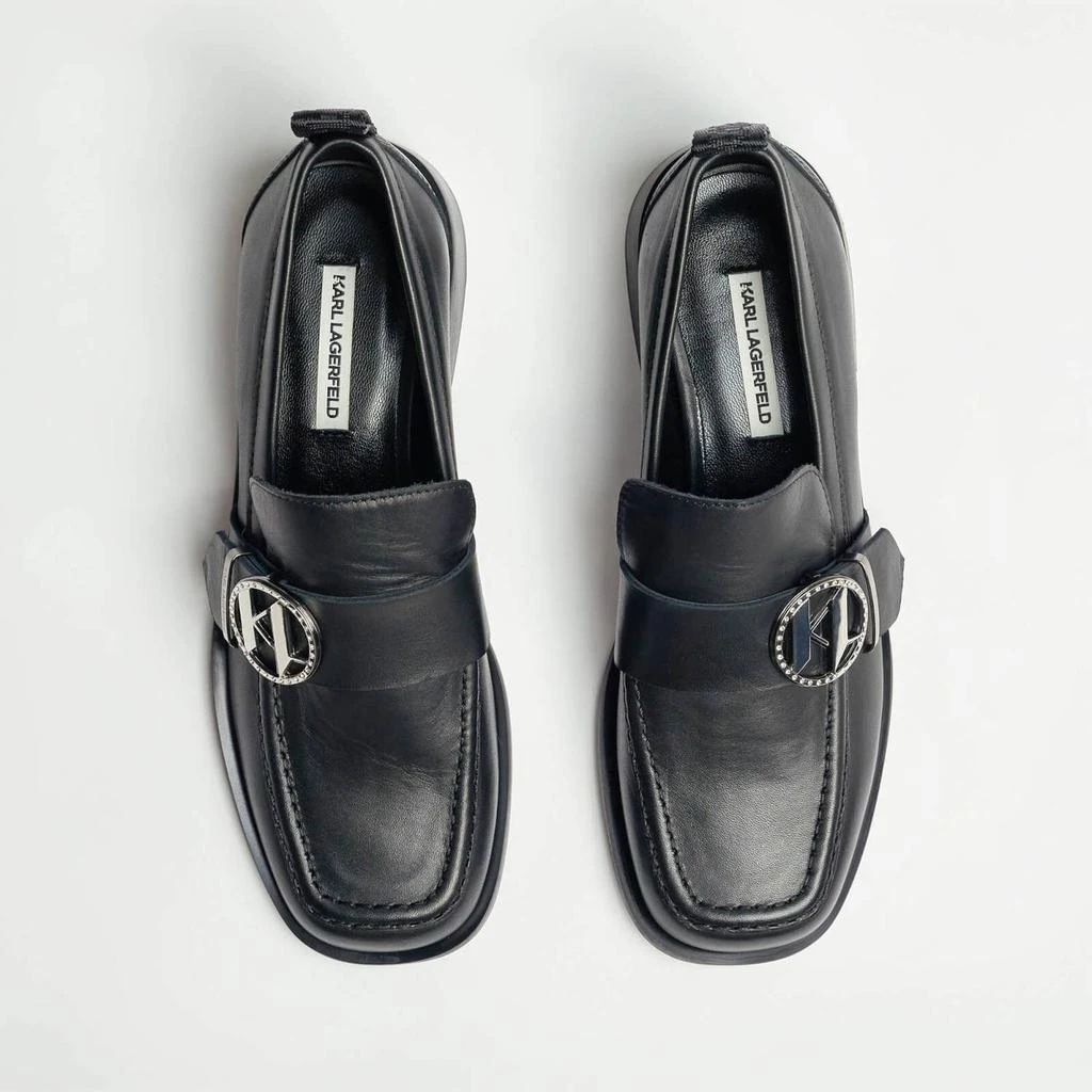 商品Karl Lagerfeld Paris|KARL LAGERFELD Mokassino II Leather Brooch Loafers,价格¥778,第3张图片详细描述