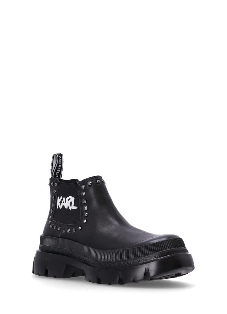 商品Karl Lagerfeld Paris|Trekka Max Short Gore Stud Boot,价格¥1012,第3张图片详细描述