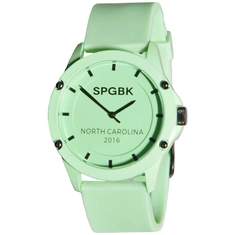 商品SPGBK Watches|Unisex Hay Street Teal Silicone Strap Watch 44mm,价格¥615,第1张图片