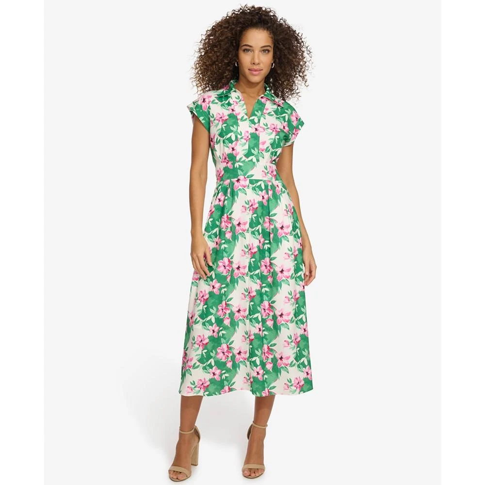 商品Kensie|Women's Floral-Print Midi Dress,价格¥958,第1张图片