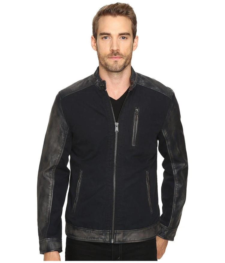 商品Lucky Brand|Cotton Leather Jacket,价格¥749,第1张图片
