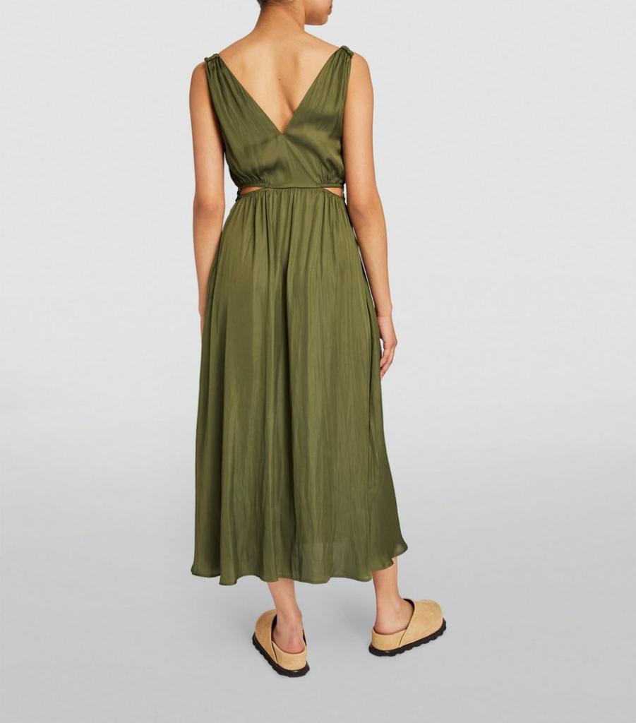 商品Maje|Satin Midi Dress,价格¥1947,第5张图片详细描述