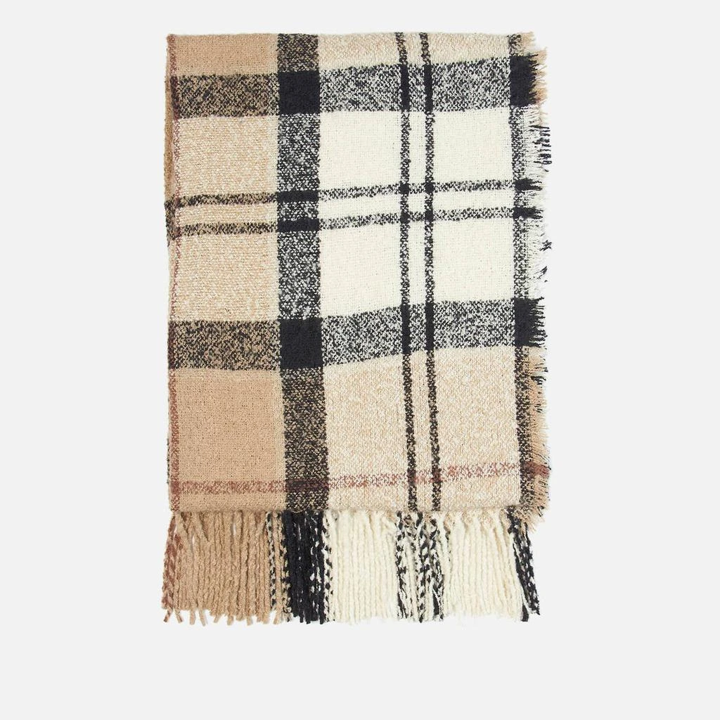 商品The Hut|Barbour Tartan Checked Print Boucle Scarf,价格¥281,第3张图片详细描述