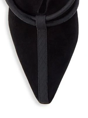 商品Salvatore Ferragamo|Cygnus Suede Mules,价格¥1452,第5张图片详细描述