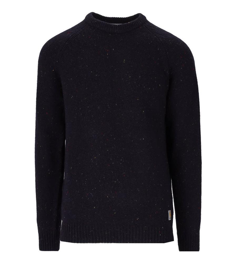 商品Carhartt|Carhartt Wip Anglistic Dark Navy Crewneck Jumper,价格¥961,第1张图片