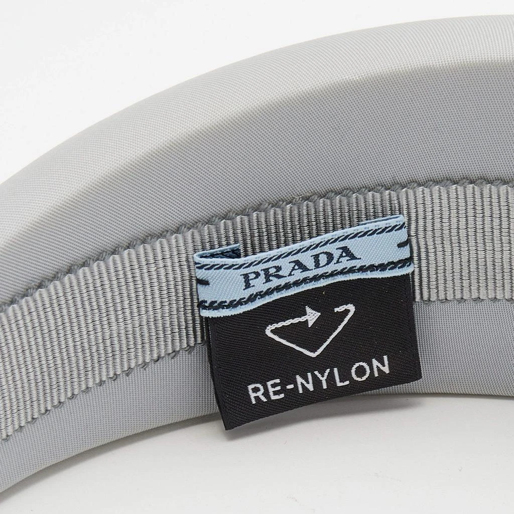 Prada Grey Enamel Logo Detail Re-Nylon Headband  商品