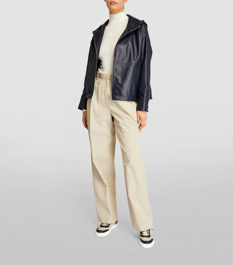 商品Yves Salomon|Hooded Leather Jacket,价格¥13372,第2张图片详细描述