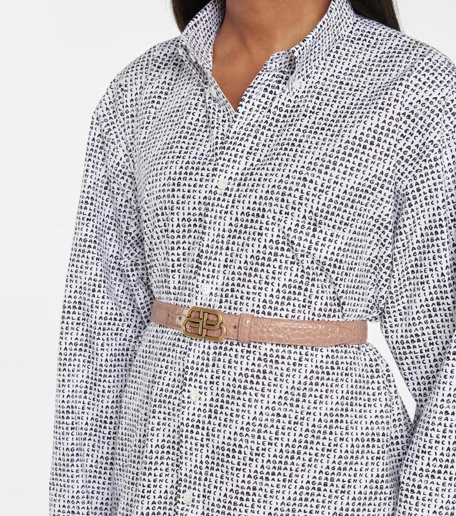 商品Balenciaga|BB croc-effect leather belt,价格¥3024,第2张图片详细描述