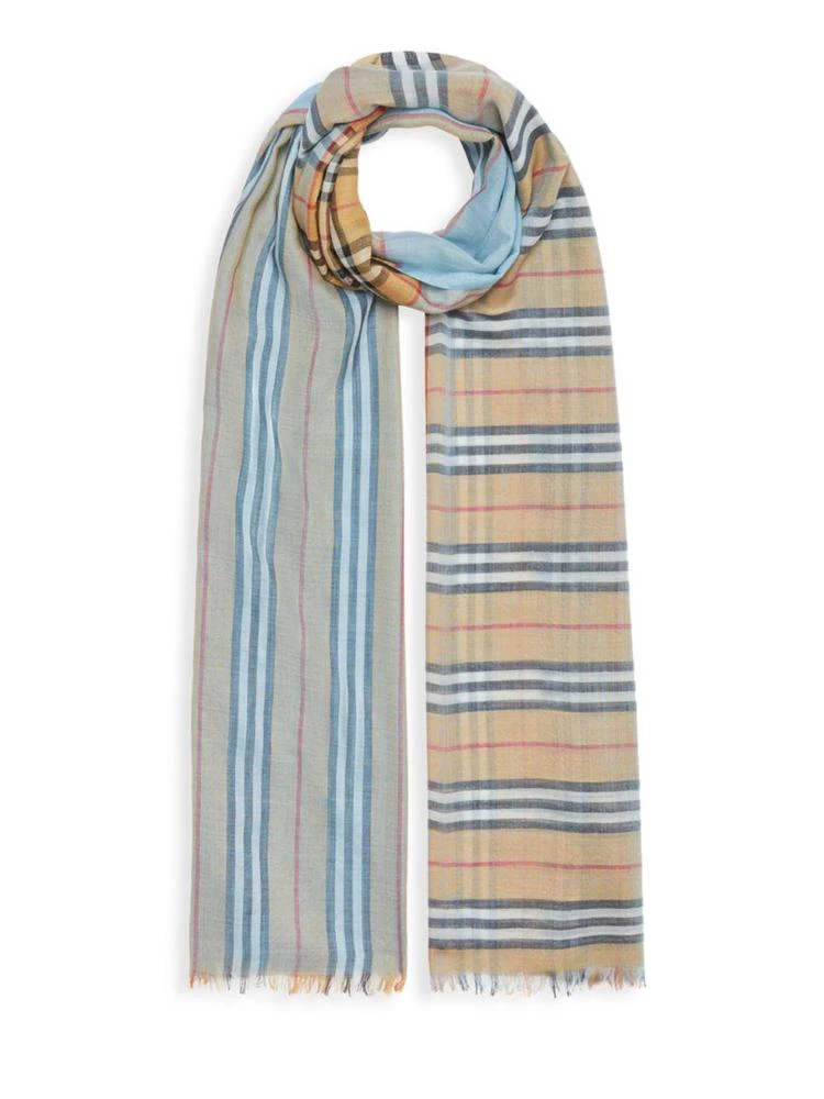 商品Burberry|Wool & Silk Mixed Vintage Check Scarf,价格¥1743,第1张图片