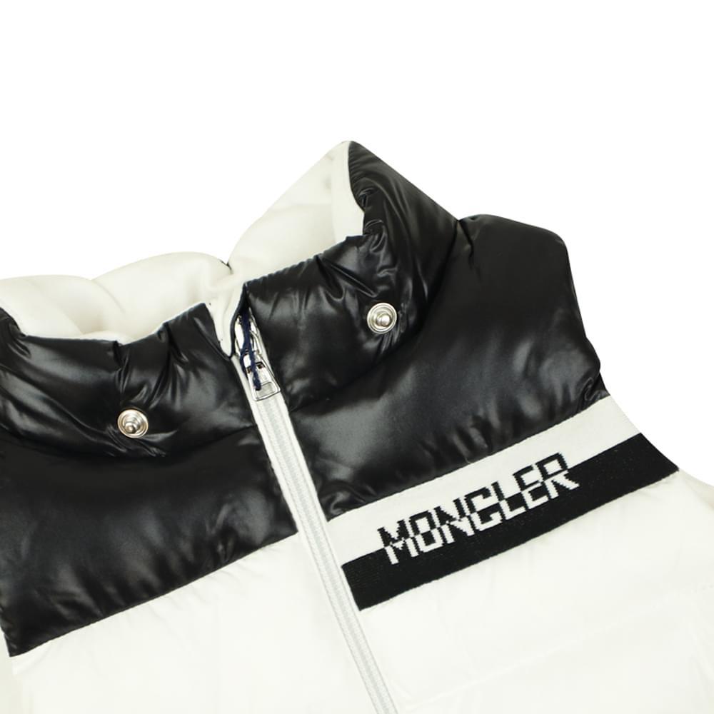 商品Moncler|Snow White & Black Nurow Padded Gilet,价格¥2667,第4张图片详细描述