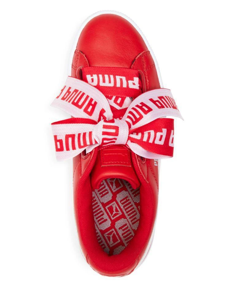 商品Puma|PUMA Women's Basket Heart Leather Sneakers ,价格¥636,第3张图片详细描述