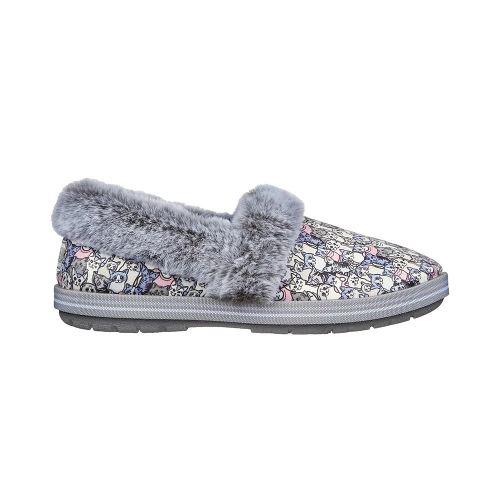 商品SKECHERS|Women's BOBS Too Cozy - Purrr Party Slippers from Finish Line,价格¥113,第2张图片详细描述