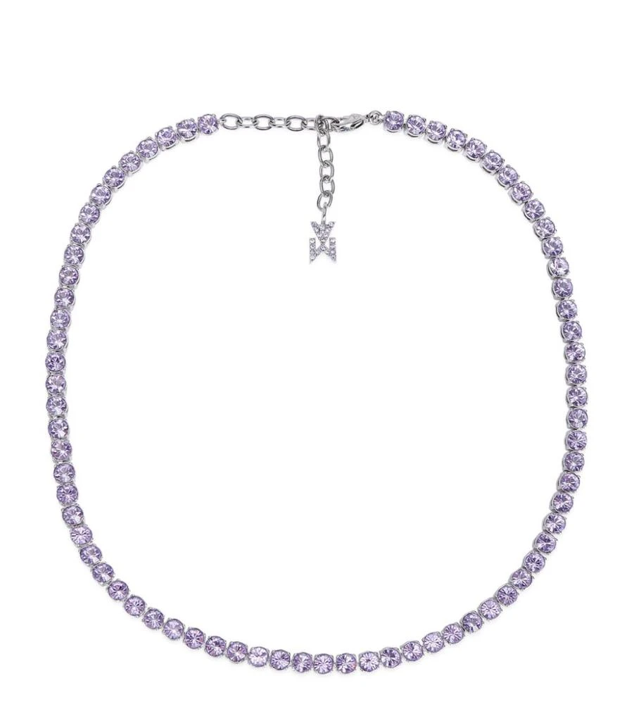 商品Amina Muaddi|Crystal-Embellished Tennis Necklace,价格¥3836,第1张图片