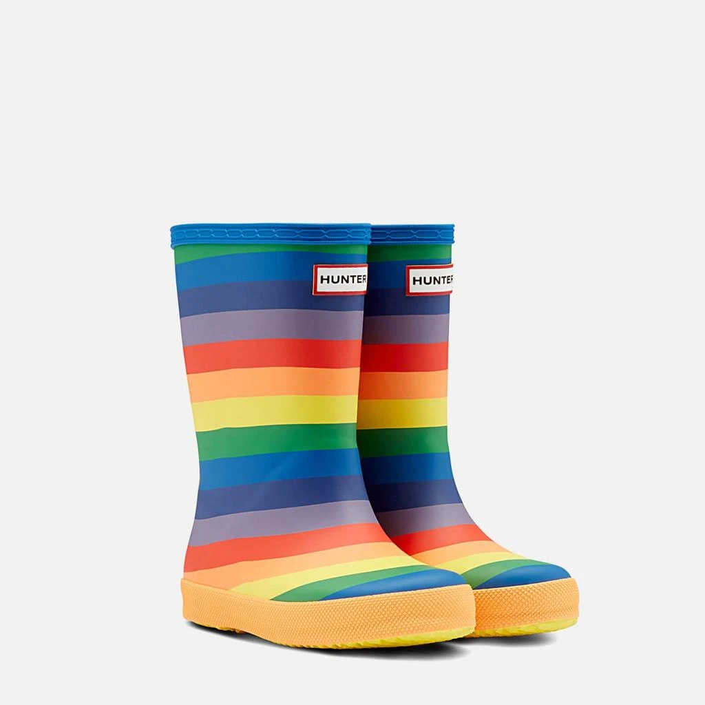 商品Hunter|Hunter Kids' First Classic Rainbow Wellington Boots - Multi,价格¥217,第2张图片详细描述