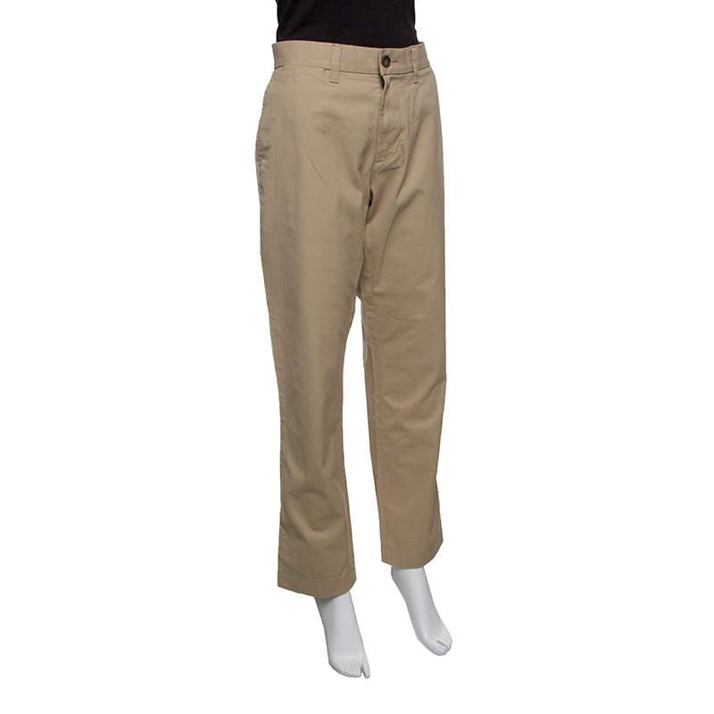 Tommy Hilfiger Beige Cotton Tailored Fit Chino Pants M商品第2张图片规格展示