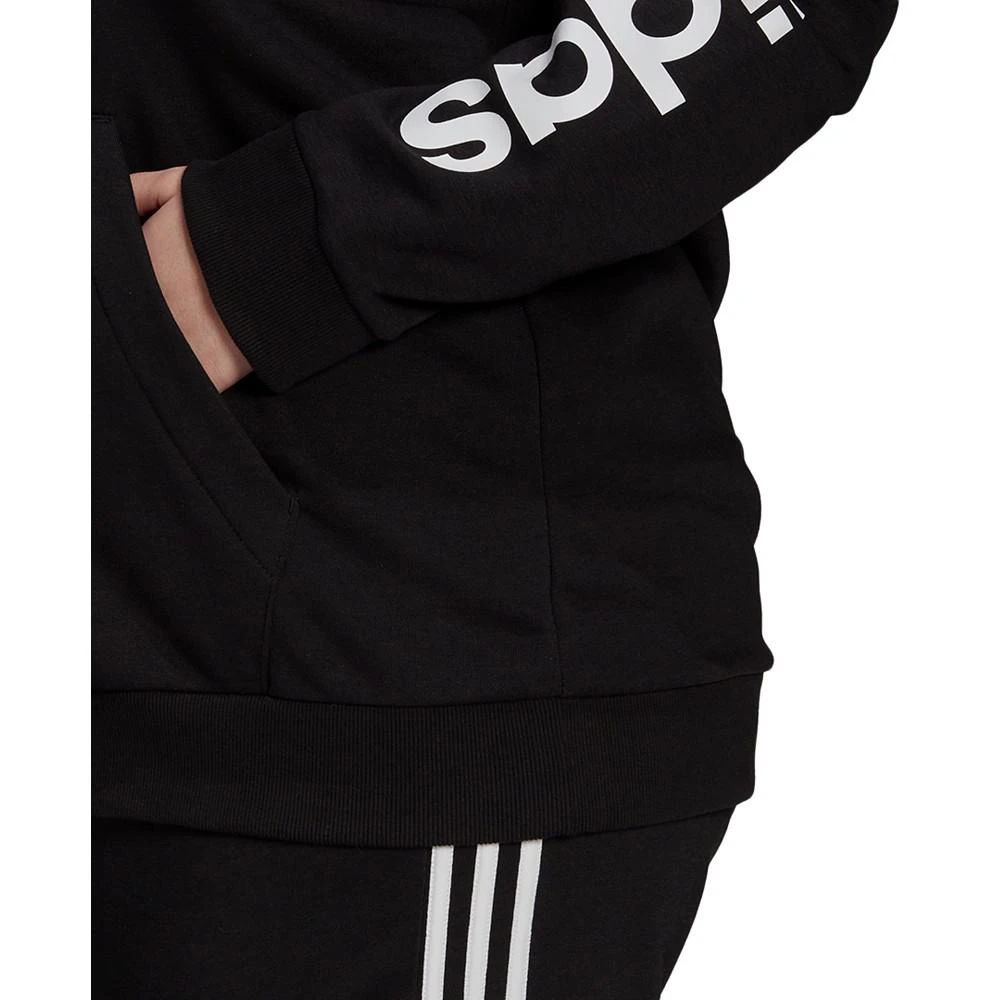 商品Adidas|Essentials Plus Size French Terry Logo-Sleeve Hoodie,价格¥382,第5张图片详细描述