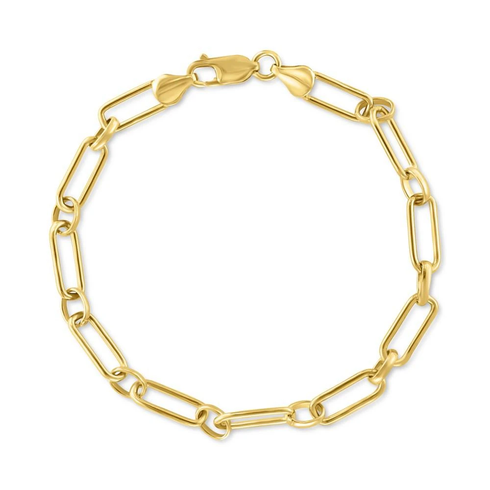 商品Effy|EFFY® Men's Polished Link Bracelet in 14k Gold-Plated Sterling Silver,价格¥891,第1张图片