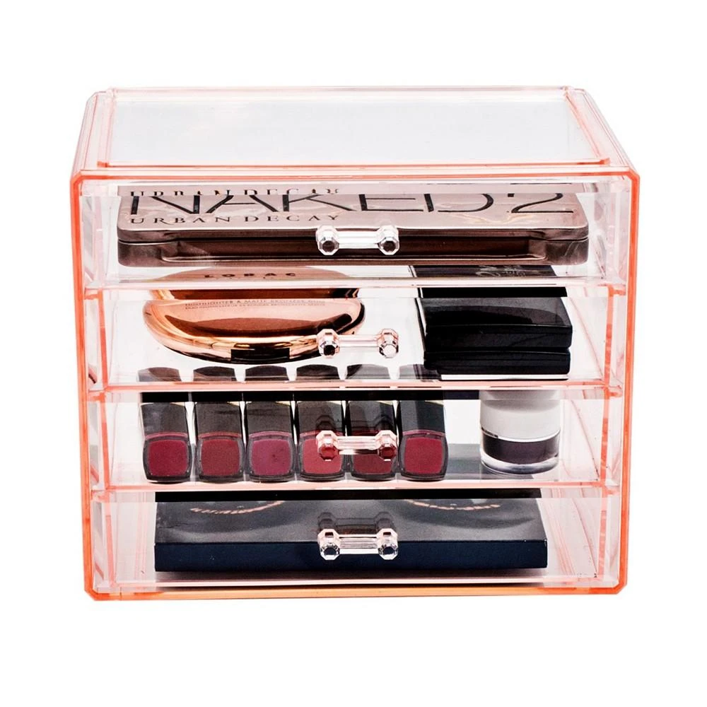 Cosmetic Makeup and Jewelry Storage Case Display - 4 Large Drawers 商品