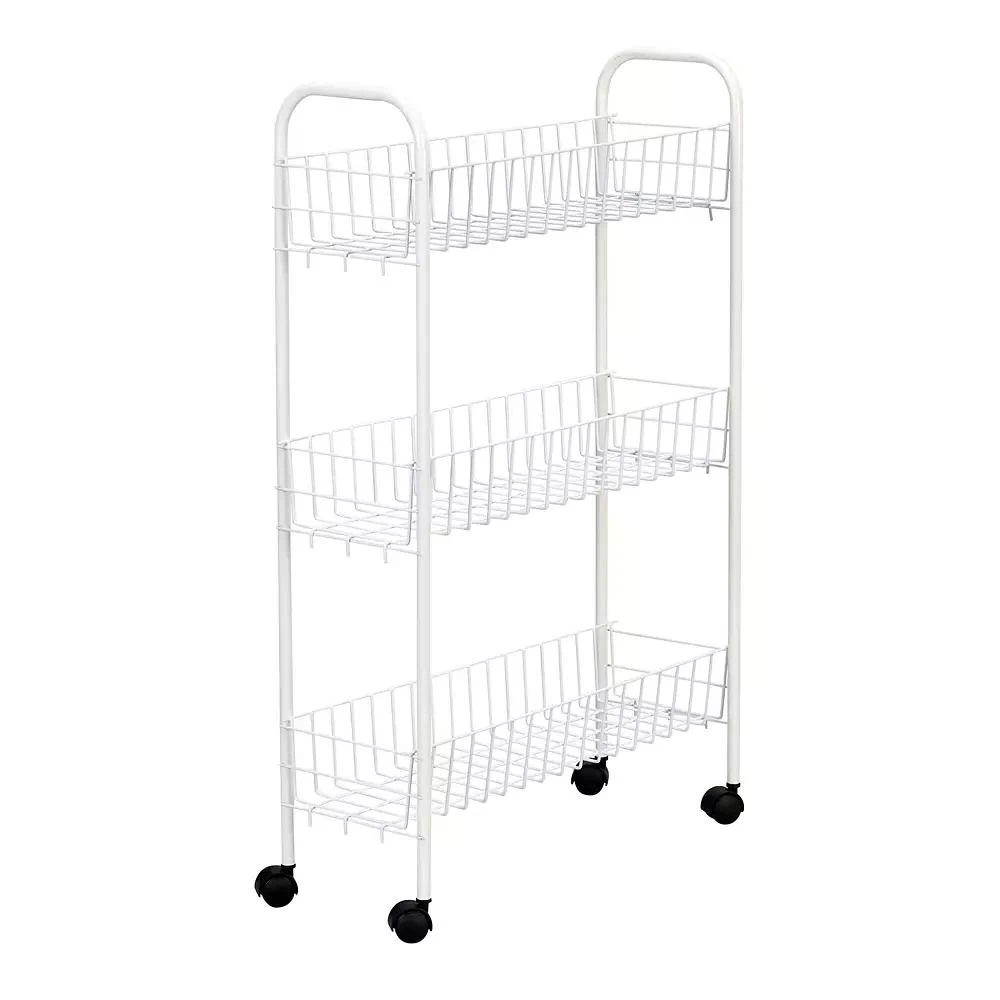 商品Household Essentials|Slimline 3-Shelf Utility Cart,价格¥368,第1张图片