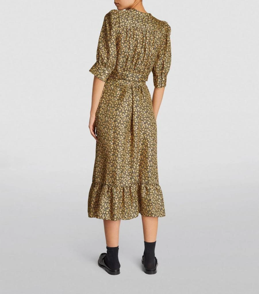 商品Sandro|Silk Floral Midi Dress,价格¥2708,第3张图片详细描述