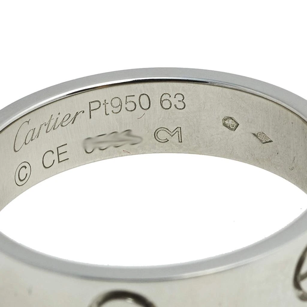 Cartier Love Platinum Band Ring Size 63 商品