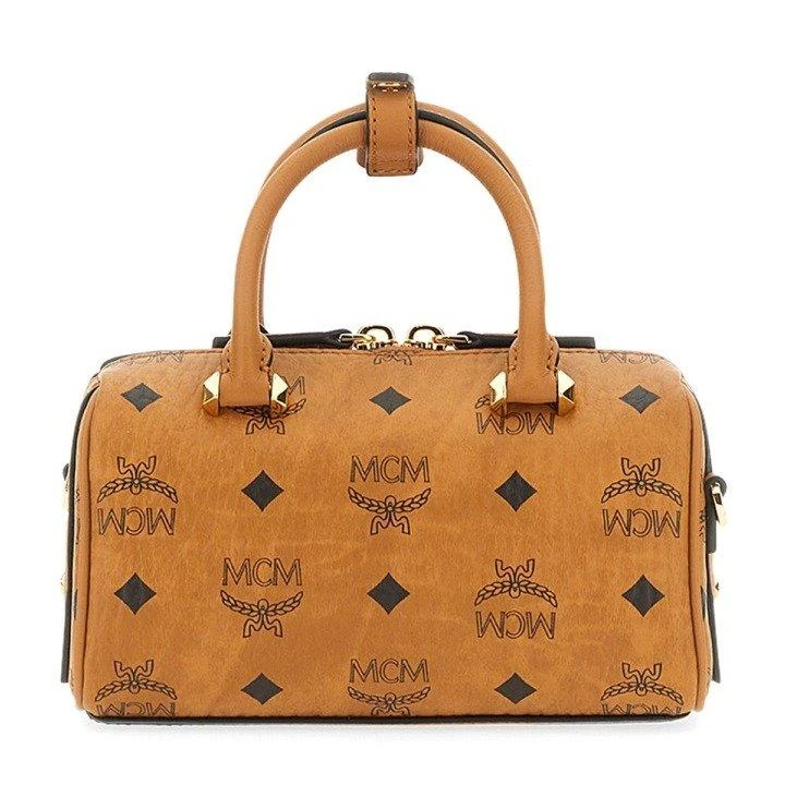 商品MCM|MCM Boston Logo Plaque Mini Tote Bag,价格¥5139,第2张图片详细描述