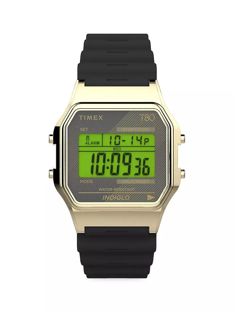 商品Timex|T80 Brass &amp; Resin Digital Watch,价格¥487,第1张图片