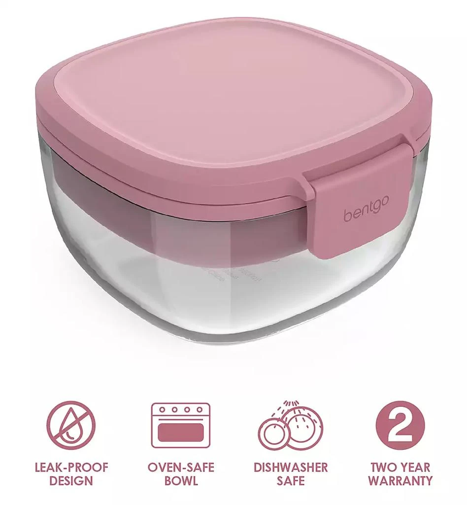 商品Bentgo|Glass Leak-Proof Salad Container,价格¥357,第4张图片详细描述
