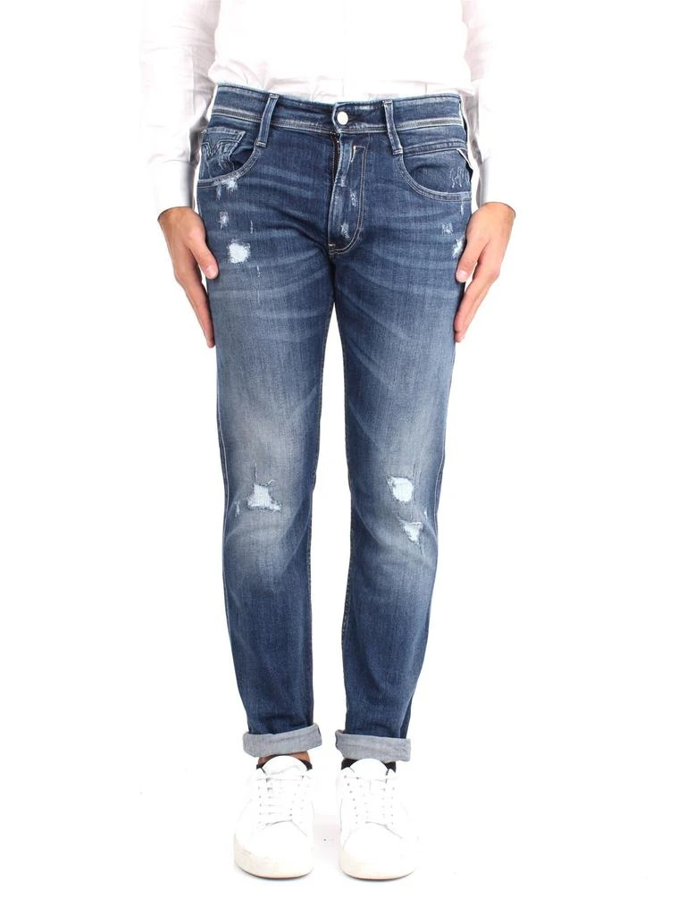 商品Replay|REPLAY Slim Men Blue Cotone/elastene,价格¥905,第1张图片