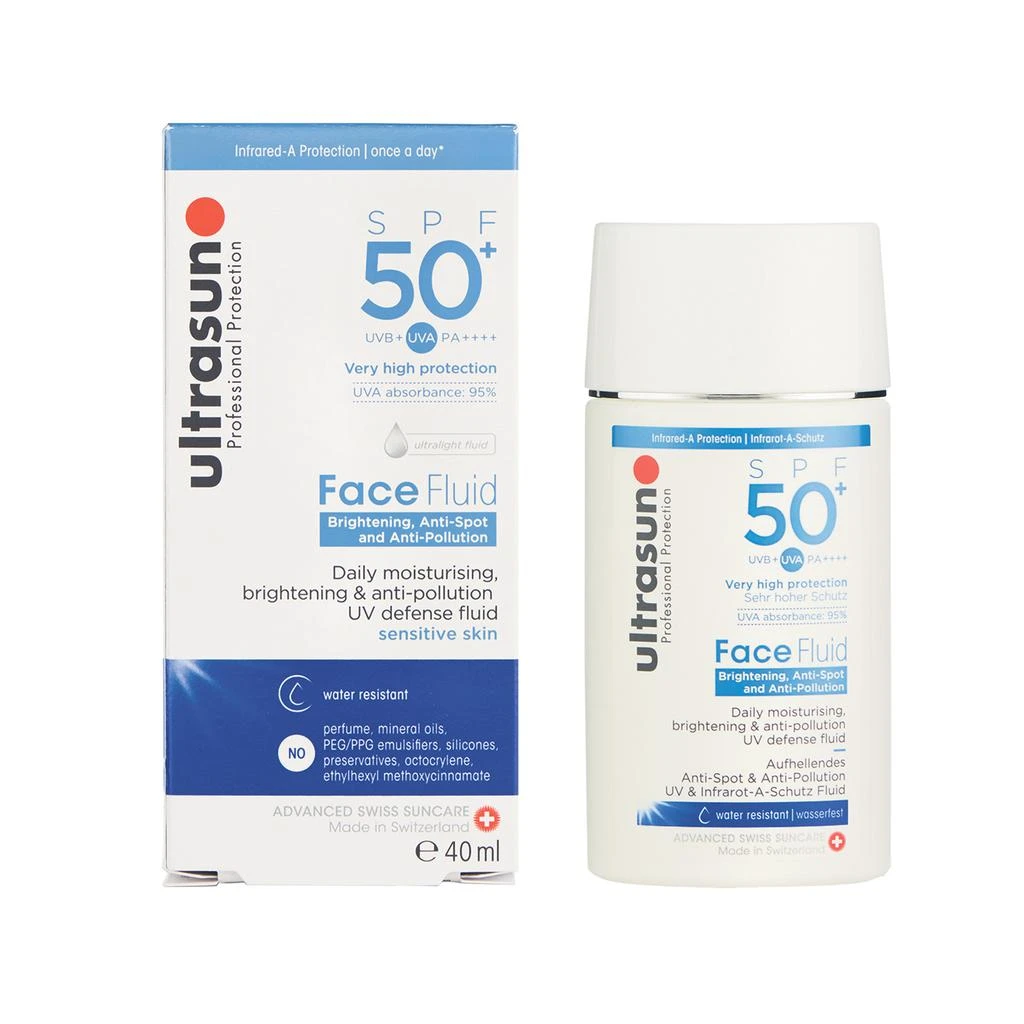 商品Ultrasun|Face Fluid SPF50+ Anti-Spot & Anti-Pollution,价格¥270,第2张图片详细描述