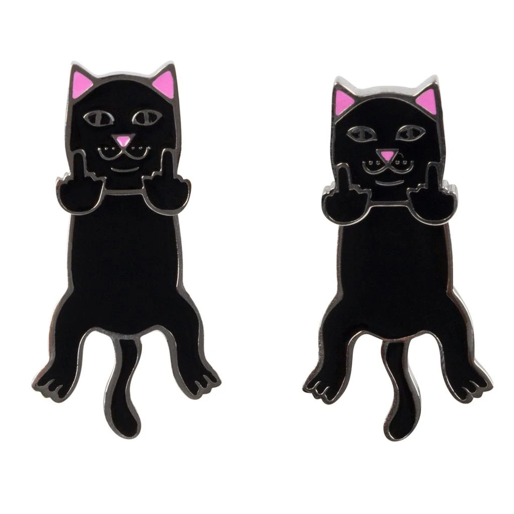 商品RIPNDIP|Naughty Jerm Earrings (Black),价格¥112,第1张图片详细描述