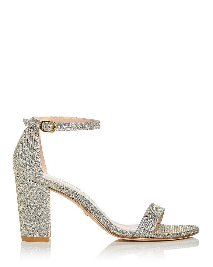商品Stuart Weitzman|Nearlynude 一字带高粗跟凉鞋,价格¥1871,第3张图片详细描述