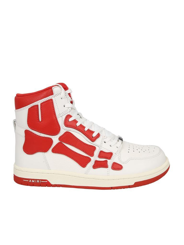 商品AMIRI|AMIRI Sneakers Skel Top High Bianco/rosso,价格¥3620,第1张图片