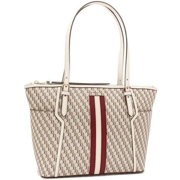 商品Bally|NEW Bally Samirah Ladies 6232739 Beige Textile Tote Bag MSRP,价格¥2961,第1张图片