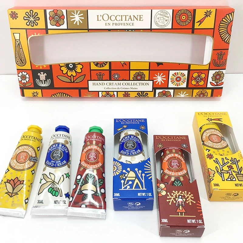 L'OCCITANE 欧舒丹 圣诞系列护手霜 30ml*6 栗子/金色拿铁/经典限量6支装礼盒 商品