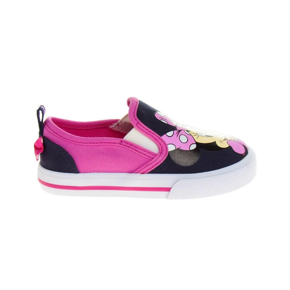 商品Disney|Little Girls Minnie Mouse Slip On Canvas Sneakers,价格¥256,第2张图片详细描述