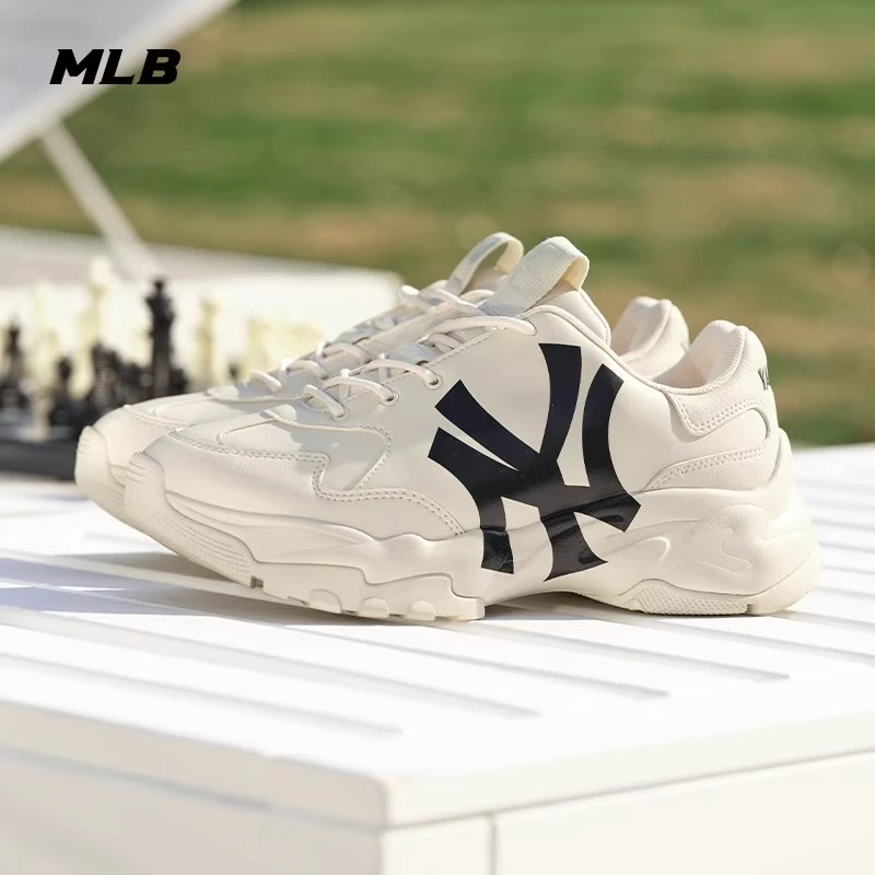商品MLB|MLB官方 男女情侣复古老爹鞋简约厚底运动休闲SHC1/SHC10/SHBCV,价格¥924,第1张图片