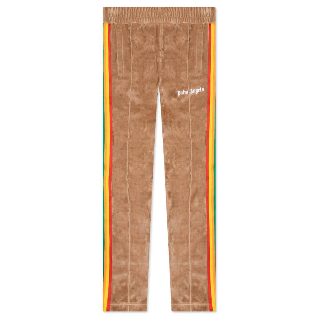 Palm Angels Rainbow Chenille Track Pants - Brown/White商品第1张图片规格展示